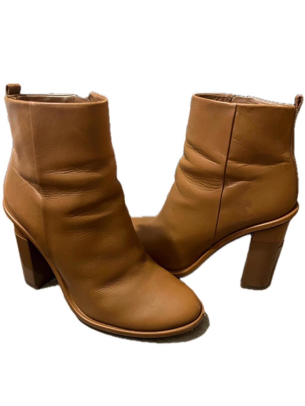 Tory Burch Gabrielle Elegant Tan Ankle Boots Size 9M